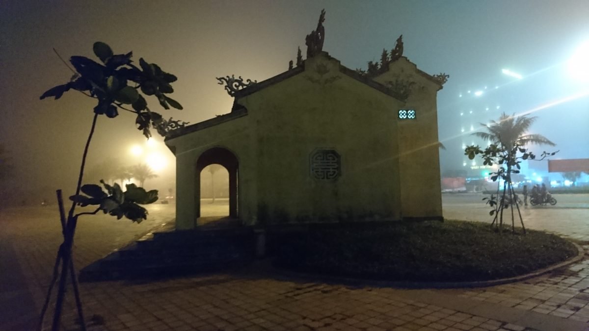 A whale temple at My Khe beach. When the body of a whale is washed ashore, it is buried and a temple built over it