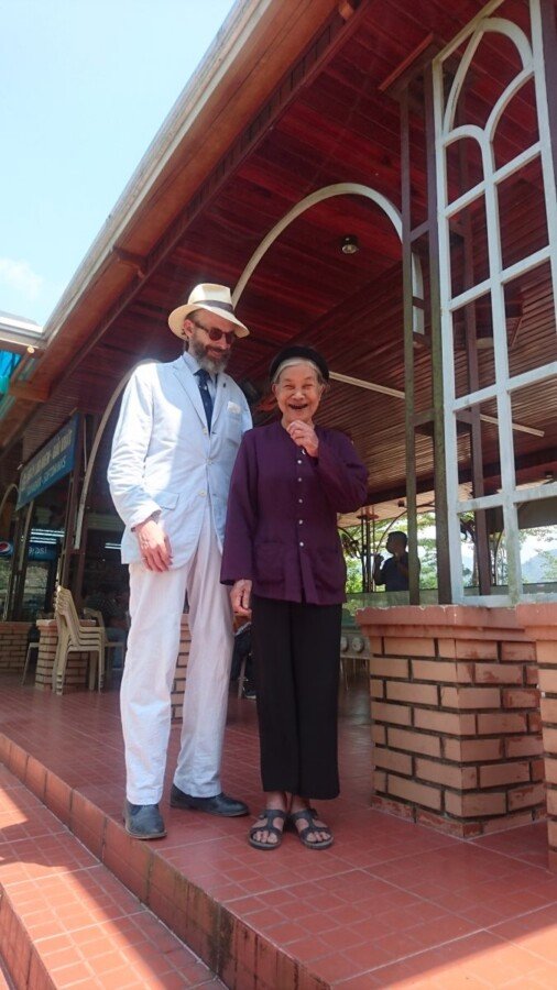 An elderly Vietnamese lady sporting dyed-black teeth, a fading tradition which I doubt will be missed