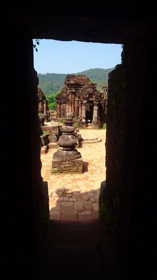 The views amidst the temple ruins and the mountains are quite otherworldly