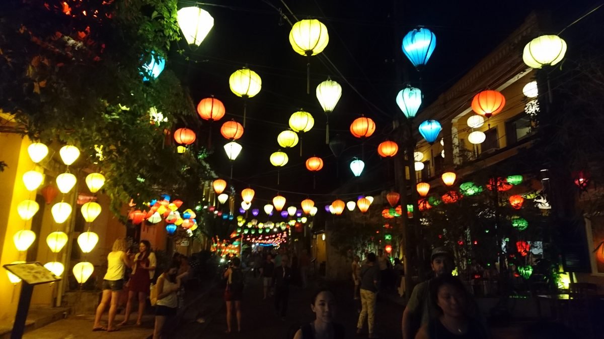 They do like their lanterns in Hoi An, at night the whole town is lit up like a Christmas tree